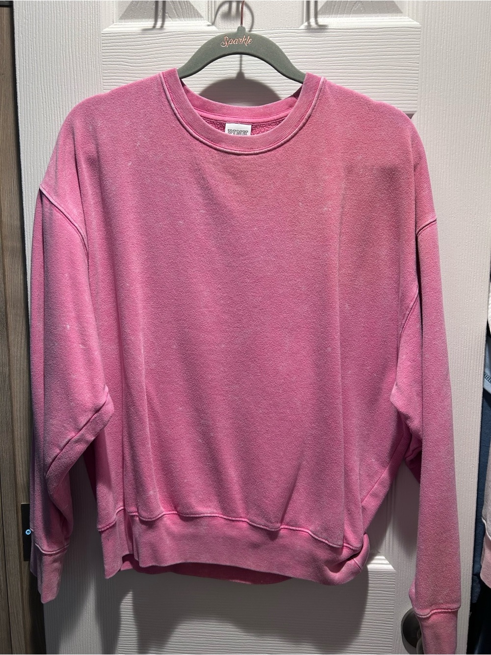 PINK Victoria's Secret Vintage Wash Pink Crewneck Sweatshirt